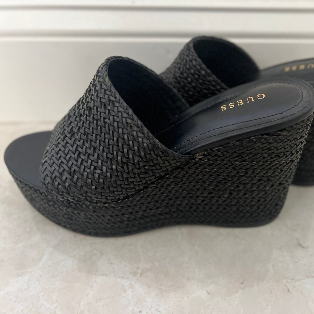 Guess Wedge Black shoes 8.5M | Platform Heel